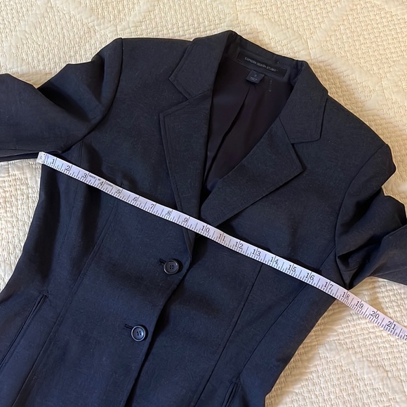 Express Design Studio Charcoal Grey Size 2  Jacket - Picture 8 of 9